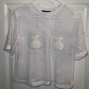 Forever 21 Mesh Crop Top